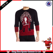 16FZCS28 high quality cotton made christmas pullover christmas sweaters for men